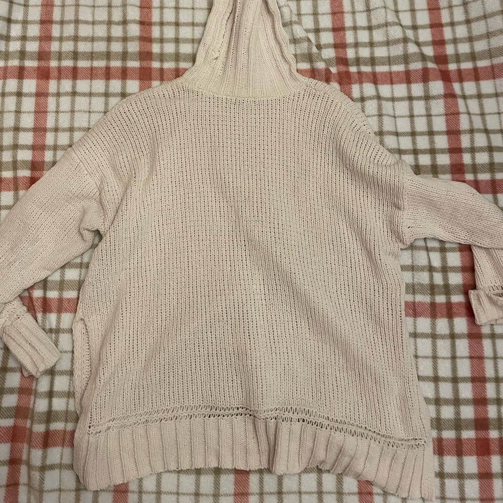 aerie soft white knit turtleneck